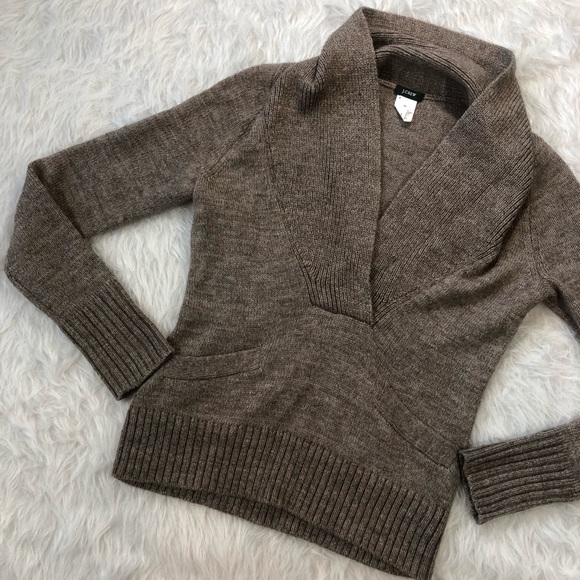J. Crew Sweaters - J. Crew Lofty Alpaca Shawl-collar Sweater